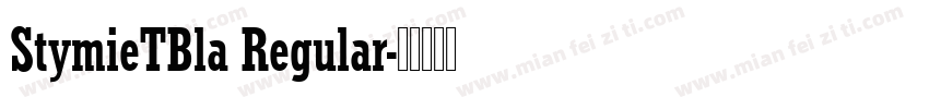 StymieTBla Regular字体转换